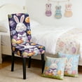 thumbnail image 7 of Decorative Easter Seat Cover with Festive Rabbit Design - Elastic Edge Stool Protector for Indoor Furniture and Seasonal Display, 7 of 7