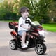 thumbnail image 2 of Moto montable para niños Costway Moto eléctrica Juguete de Batería 6 V 3 ruedas negro, 2 of 9