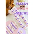 thumbnail image 4 of CutiePlusU Cartoon Animal Over Knee Socks Striped Thigh High Socks Warm Cute Microfiber Cozy Fluffy Winter Christmas Socks 2 pairs Pack, 4 of 5