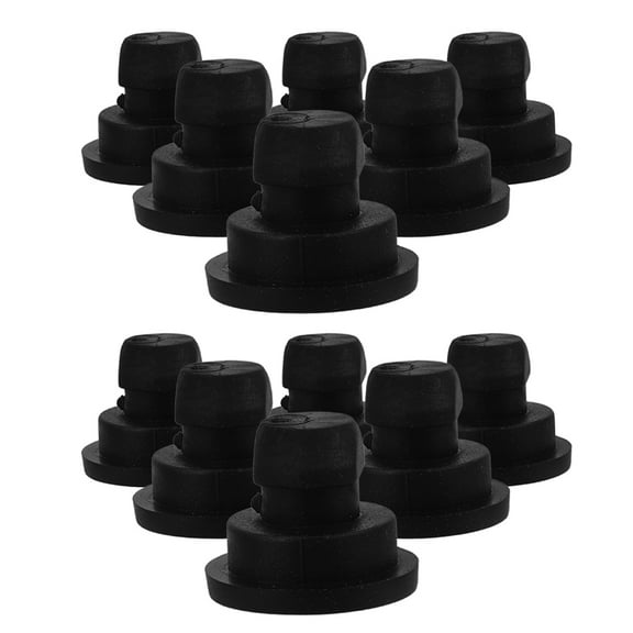 OUNONA  12 Pcs Rubber Replacement Feet Slow Cooker Accessories Black