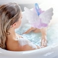 thumbnail image 4 of Unique Bargains 1 Pc Wings Bath Shower Loofah Sponge Body Puffs Purple, 4 of 6