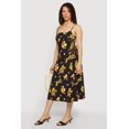 thumbnail image 2 of Women's Lemon Print Lace Up Sides Midi Dress, 2 of 3
