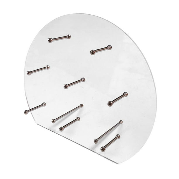 Soporte para donas de acrílico reutilizable, soporte para exhibición de donas, mesa de postres Plata