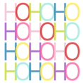 thumbnail image 3 of SD Graphics Studio 15x15 Black Modern Framed Museum Art Print Titled - Colorful HO HO HO, 3 of 5