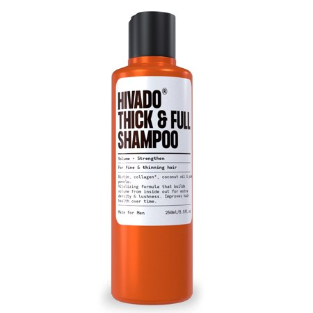 Hivado Thick & Full Shampoo - Thinning And Limp Hair - Density And Lushness - Strengthen Root To Tip - Strong Hair - Non-Toxic