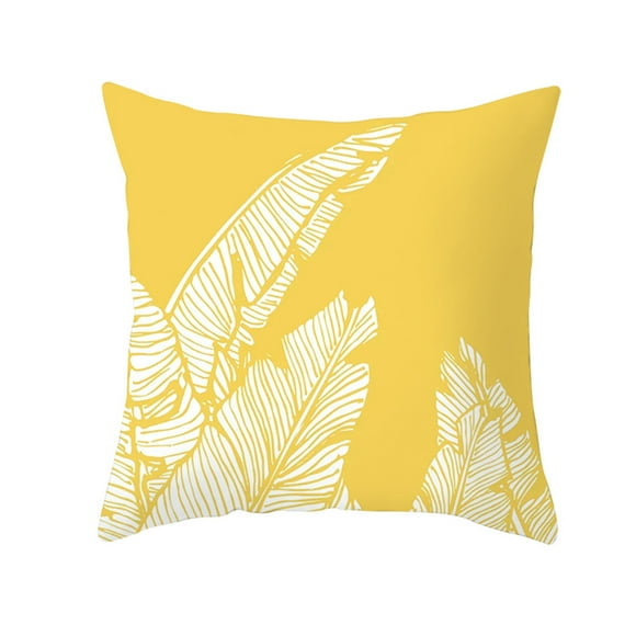 Up to 65% Off SMihono Yellow Polyester Pillow Case Sofa Car Waist Throw Cushion Cover Home Decoration
