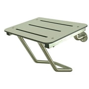 Frost Full Wall Mounted Shower Seat - Stainless/White - 972