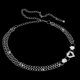thumbnail image 4 of Correa Decoración Flor Cristal BLESIY Cinturón de Cadena Plata, 4 of 8