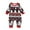 D White, variant on Pajama Christmas Family Set Christmas Family Outfit Baby Romper Long Sleeve Crew Neck Full Length Pants Printed Soft Comfortable Sleepwear For Baby White 6M