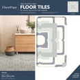 thumbnail image 3 of FloorPops 12-in by 12 Teal Posey Peel & Stick Floor Tiles, 3 of 8