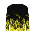 thumbnail image 3 of Shirts for Men Casual Fire Graphics Tees Fashion 3D Digital Printing Tops Muscle Henley Shirt Classic Button Long Sleeve Fall T Shirts, 3 of 4