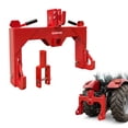 thumbnail image 1 of 3 Point Quick Hitch for Category 1 Tractors, 3000 lbs Capacity with 2 inch Receiver, 5 Level Adjustable Bolt Adapter, Heavy Duty Tractor Attachment Tool Set, Red, 1 of 8