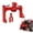 Red, variant on 3 Point Quick Hitch for Category 1 Tractors, Upgrade Versatile Adapter with 3000 Lbs Capacity, 2" Receiver & 5-Level Adjustable Bolt
