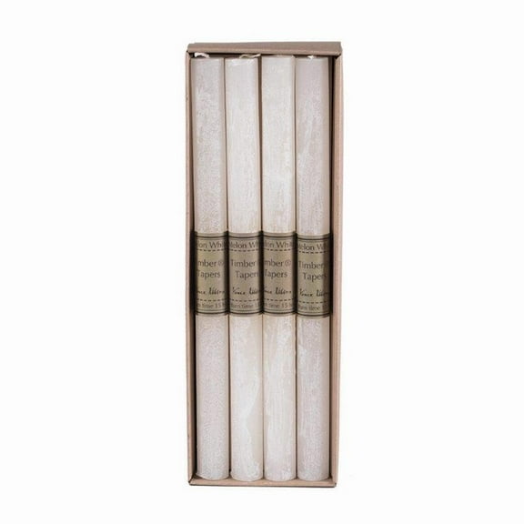 Whitehurst Cylindrical Taper Candle Box - 12" - Cream - Pack of 4