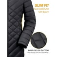 thumbnail image 6 of CAMEL Women's Plus Size Puffer Jacket Quilted Winter Coat Warm Hooded Winter Jacket Parkas Outerwear Black M, 6 of 10