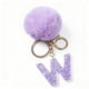 thumbnail image 4 of Velvet Initial Keychain Pendant for Backpacks Luggage Tags and Gifts - Set of 26 Letters, 4 of 6