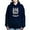 Navy, variant on - Pi Alpha Phi Crest Greyscale Sweatshirt - Pullover Hoodie, Classic & Comfortable Hooded Sweatshirt