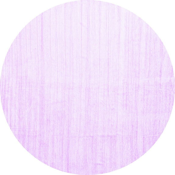 Ahgly Company Indoor Round Solid Purple Modern Area Rugs, 7' Round