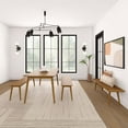 thumbnail image 5 of Plank+Beam 72" Mid-century Modern Solid Wood Dining Table Set with 2 Benches, Pecan, 5 of 6