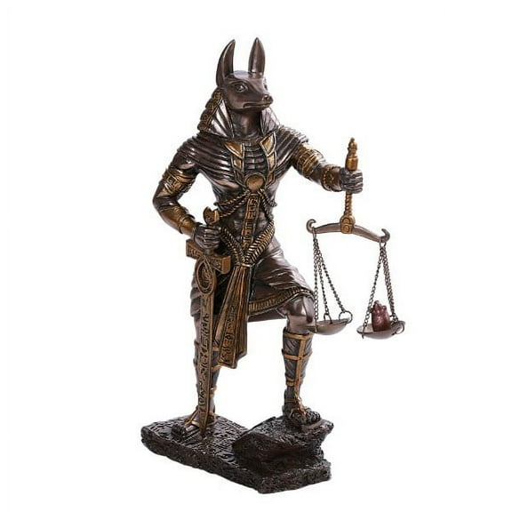 Pacific Giftware PT Ancient Egyptian God Anubis Judgement of Anubis Cast Bronze Resin Collectible Figurine
