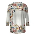 thumbnail image 5 of Craaazy Women's Carnival Trendy Shirts Crewneck 3/4 Sleeve Colorful Mardi Gras Tops Gifts, 5 of 8