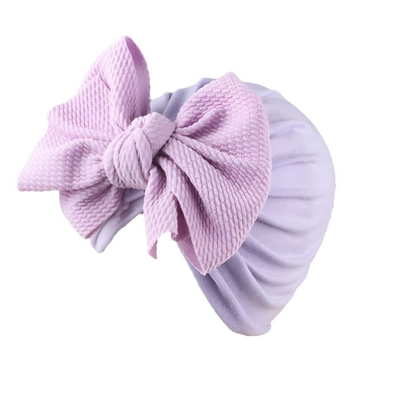 TELOLY Newborn Baby Floral Solid Hat Cap Beanie Bowknot Headband Headwear Accessories Baby Girl Hats