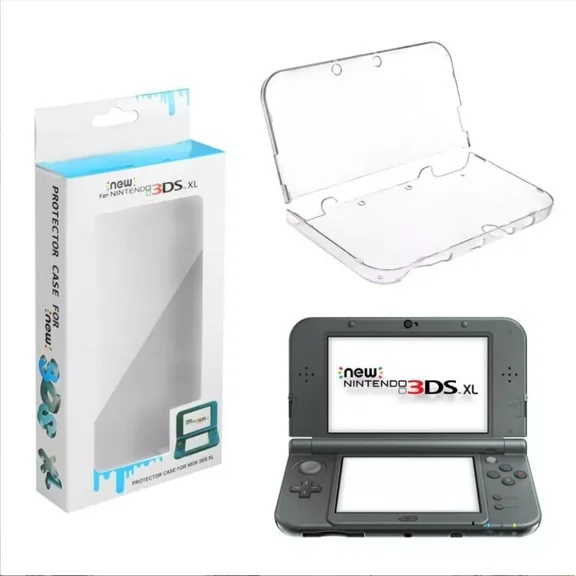 AFANQI For New 2015 Nintendo 3DS XL/LL Clear Crystal Hard Shell Protective Case Cover