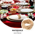 thumbnail image 4 of Twine Napkin Rings Burlap Holder Coastal Nautical Dining Table Decoration Jute Rope 6 Pcs, 4 of 6