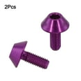 thumbnail image 2 of GLFILL 1 Paire Vis de Cage de Bouteille de Vélo en Acier Inoxydable M5*12 Support de Pompe à Air Coloré Vis Fixes Violet, 2 of 9
