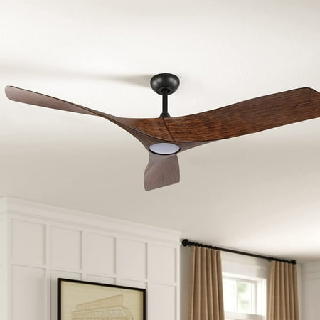 

WINGBO 62 DC Ceiling Fan with Lights and Remote Old Bronze Walnut - N/A