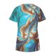 thumbnail image 5 of Blusa informal de manga corta con estampado de cuello redondo para mujer Fridja  hjk6111, 5 of 8