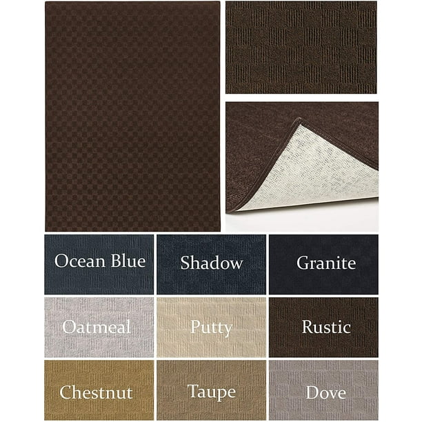 3' x 5' Rustic, Checkerboard Pattern Indoor/Outdoor ECOFriendly