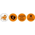 thumbnail image 2 of Darling Souvenir Orange 190 Pieces Baby Shower Favor Stickers - Mini Candy Stickers & Chocolate Wrapper Labels for Party Favors & Decorations, 2 of 2