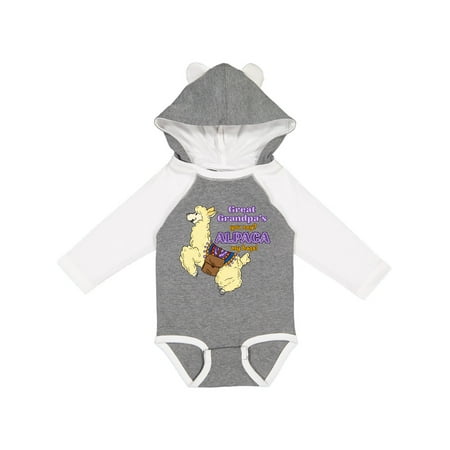 

Inktastic Cute Jumping Alpaca-Great Grandpa s You Say ALPACA my bags! Gift Baby Boy or Baby Girl Long Sleeve Bodysuit