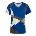 thumbnail image 5 of Soki Womens Plus Scrubs V-Neck Print Short-Sleeved Pocket Nurse Tops on Clearance, 5 of 5