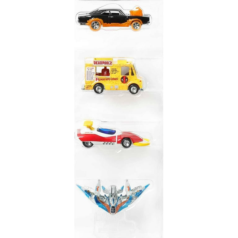 Mattel Hot Wheels Marvel Heroes 4pk Cars: Deadpool, Punisher