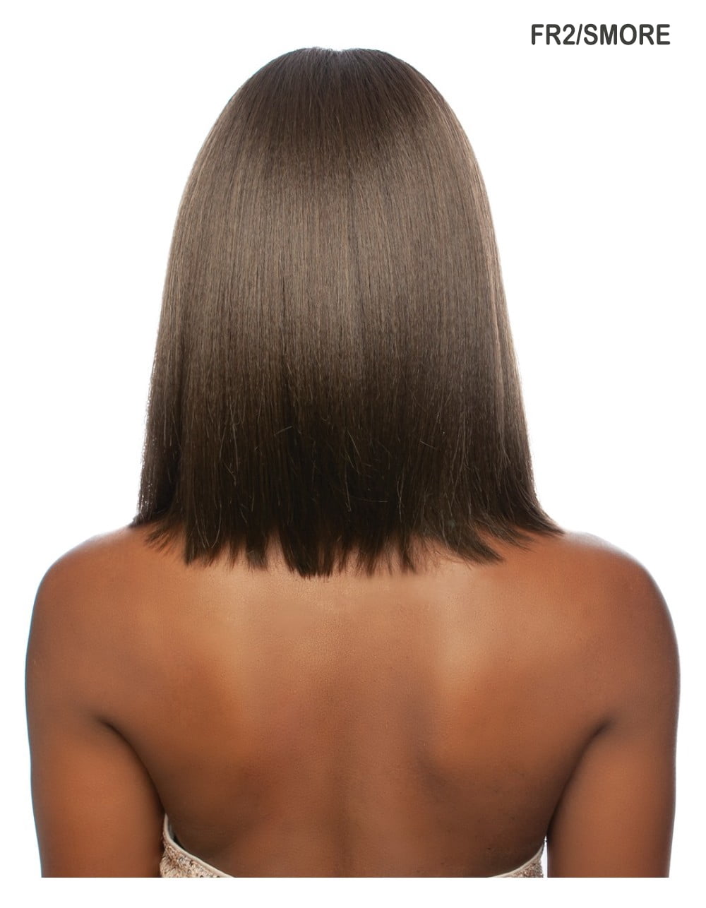 Mane Concept Brown Sugar Human Hair Blend 4" Deep Part HD Clear Lace Wig - BSHC201 MANON (1B)