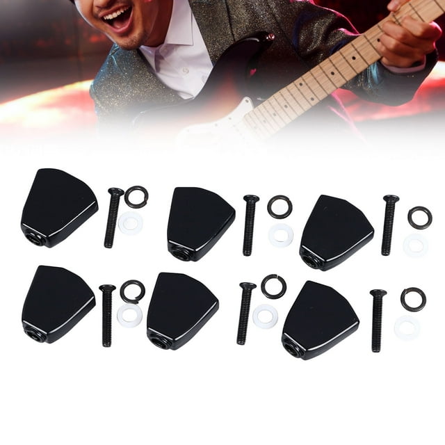 6Pcs Guitar Machine Handle Tuning Key Button,Metal Machine Head Buttons Replacement For Acoustic Electric Guitar