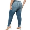 thumbnail image 5 of SpringTTC Women's Plus Size Slim Fit Hole Bagi Curve Destructed Ripped Jeans, 5 of 6