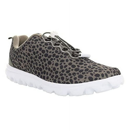 

Propet Women s TravelActiv Safari Sneaker Charcoal Cheetah - WAT102MCCT
