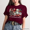 thumbnail image 6 of It's Most Wonderful Time Of The Year T‑Shirt, Reindeer, Santa, Snowman Vintage Tee for Christmas, 6 of 10