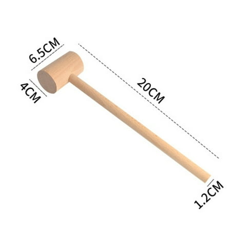 

Seafood Crab Mallet Multifunctional Natural Hardwood Mallet Cracking Seafood Tool