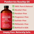 thumbnail image 3 of Pomberries Rosehip Oil 4 fl oz | 100% Pure Cold-Pressed Rosehip Seed Oil – Unrefined, Chemical-Free, Additive-Free, Unscented Face & Hair Oil, 3 of 7