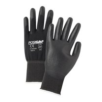 West Chester Protective Gear Coated Gloves,PU,Nylon,Black,XS,PR,PK12 713SUCB/XS