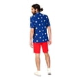 thumbnail image 2 of OppoSuits Mens Stars and Stripes Two Button Formal Suit, Blue, 38 Regular / 38W x 9 1/2L, 2 of 2