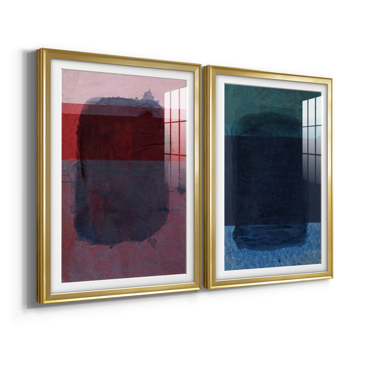Wexford Home Remembering Rothko I Premium Framed Print, 30.5" x 42.5" - Ready to Hang, Gold (Set of 2)