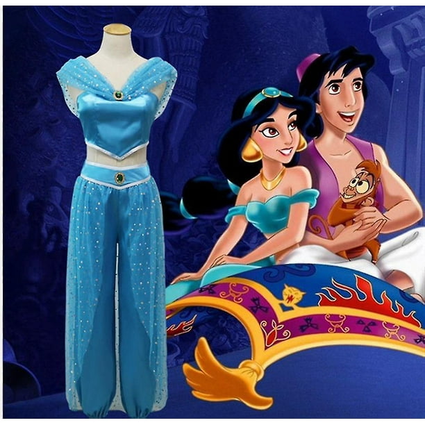 Disfraz de Aladino para mujer disfraz de princesa Jasmine disfraz de fiesta disfraz de Cosplay Bodega Aurrera en linea