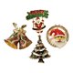 thumbnail image 3 of 4 Piezas Broche Navideño Pin de Navidad Broche con Santa Broche de Aleación y Esmalte Adecuado para Regalo Decoración Navideña Fiesta Uso Diario, 3 of 9