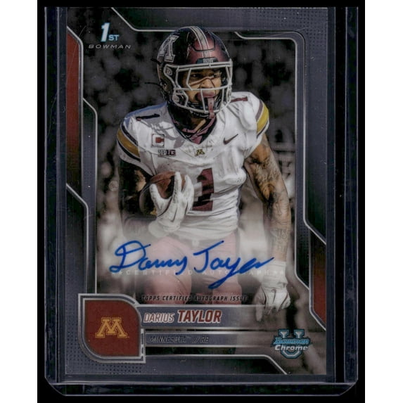 2025 Bowman University Chrome Football Darius Taylor #BCA-DT Bowman