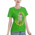 thumbnail image 2 of T-Shirt Basique à Manches Courtes pour Femmes Sailor Moon Tsuki Hare 04, 2 of 6